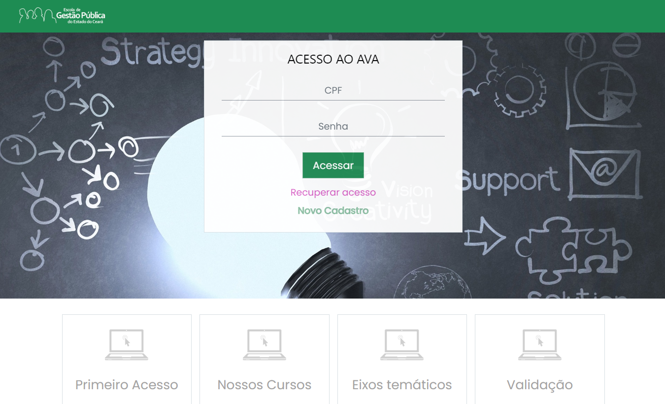 Escola de Governo passa a utilizar Ambiente Virtual de Aprendizagem para  ofertar cursos