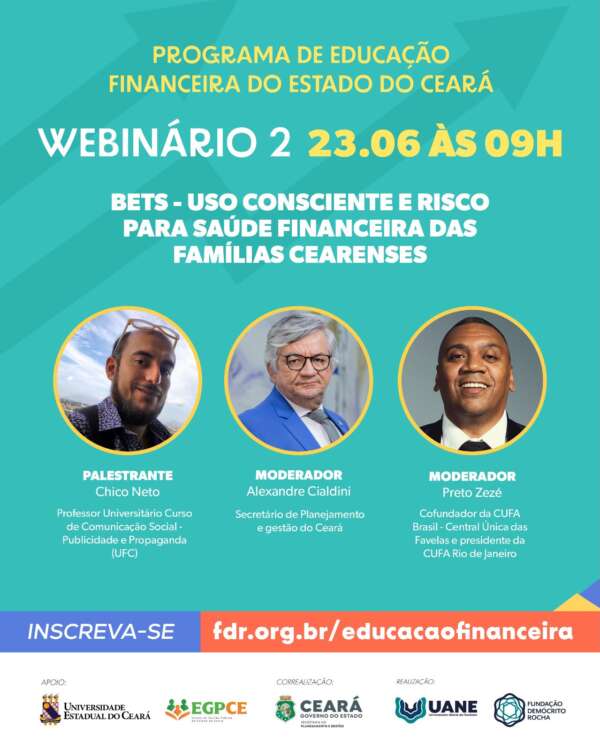 Programa de Educação Financeira promove webinar sobre apostas online e seus impactos